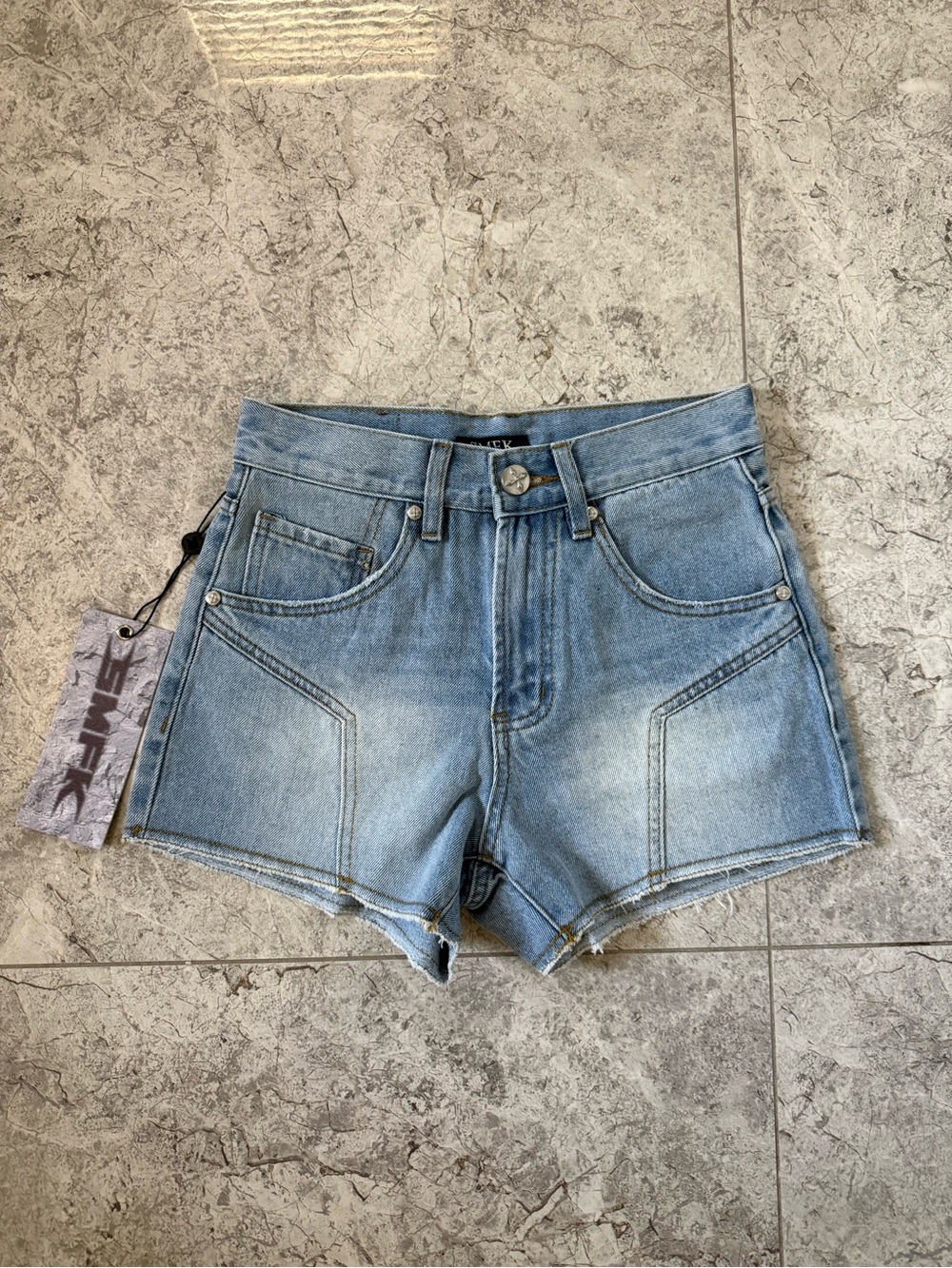 NWT SMKF Light Blue Denim Shorts